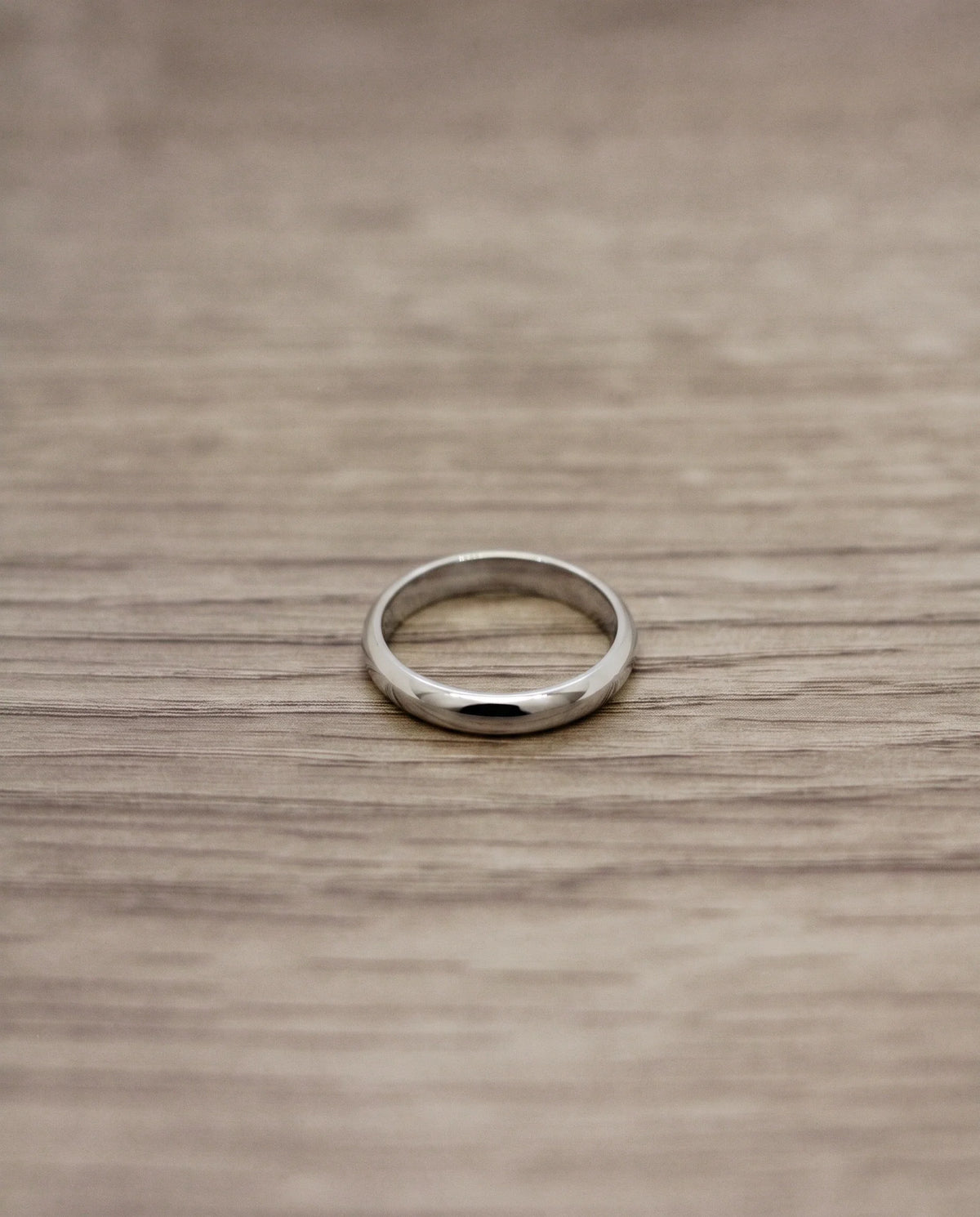 CB Design Curved slät vigselring 3,5 mm i platina