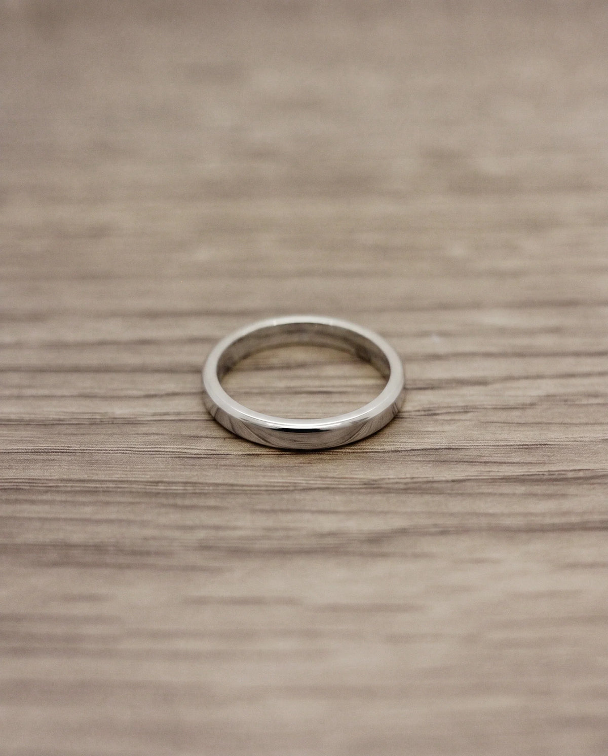 CB Design Smooth slät vigselring 3,0 mm i platina