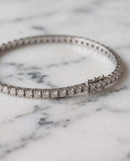 Grand tennisarmband 1,60 ct i 18K vitguld