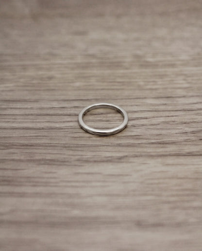 CB Design Smooth slät vigselring 2,0 mm i platina