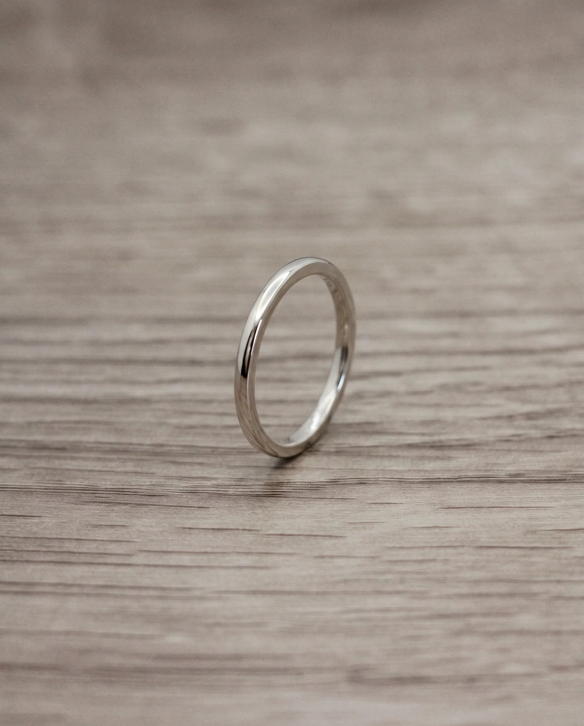 CB Design Smooth slät vigselring 2,0 mm i platina