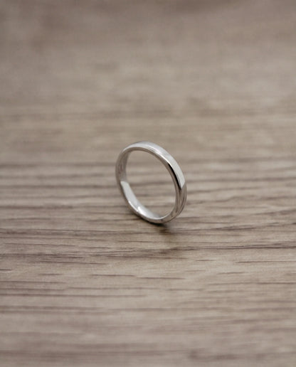 CB Design Smooth slät vigselring 2,5 mm i platina