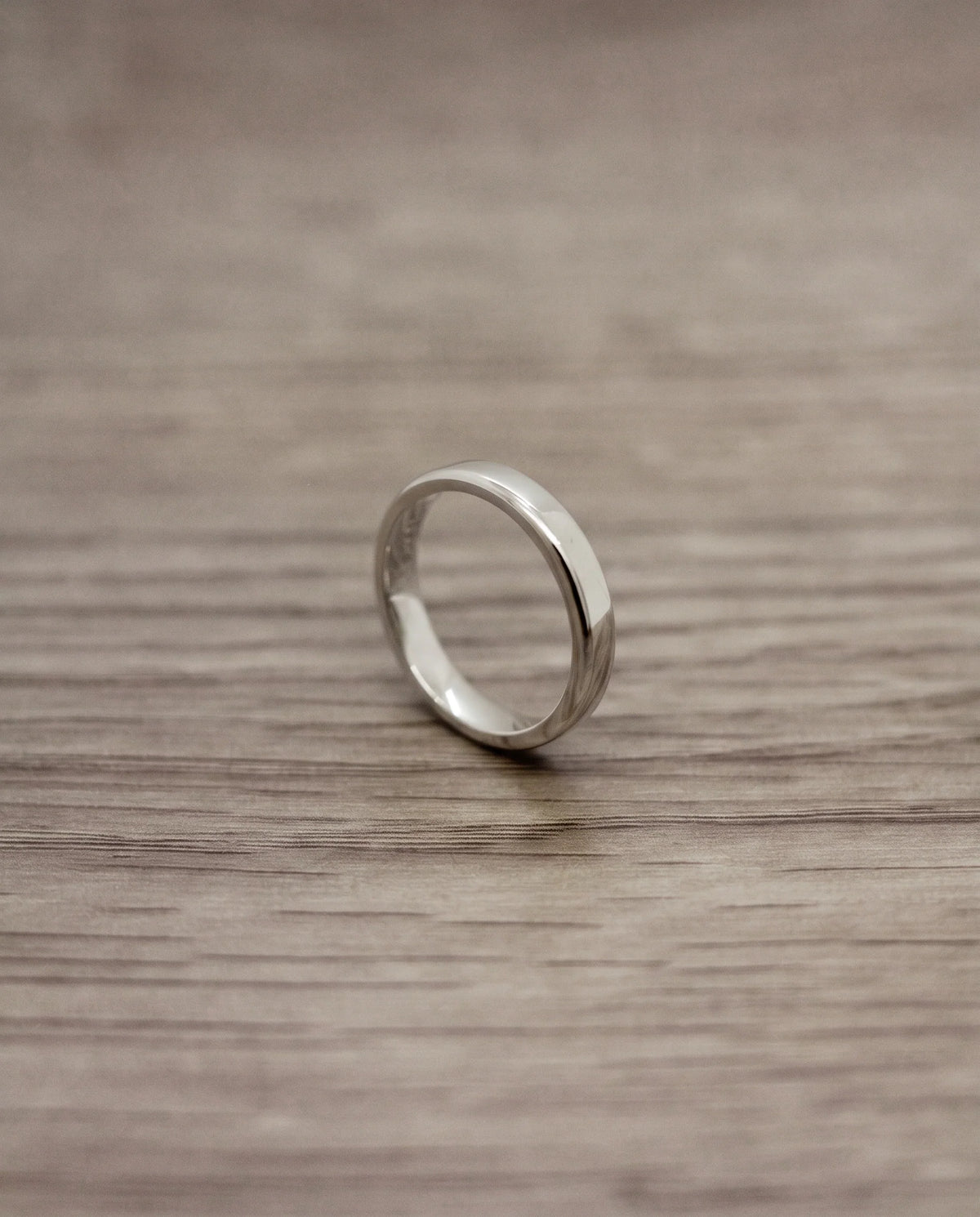CB Design Smooth slät vigselring 3,5 mm i platina
