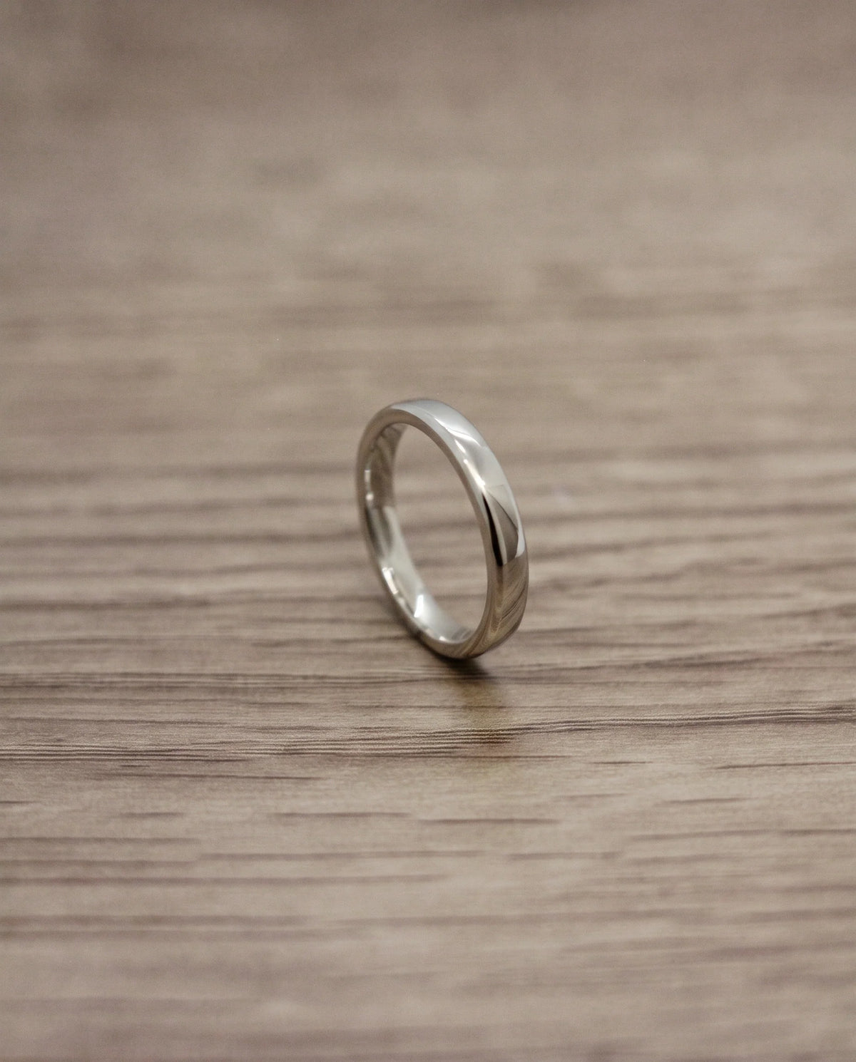 CB Design Smooth slät vigselring 3,0 mm i platina