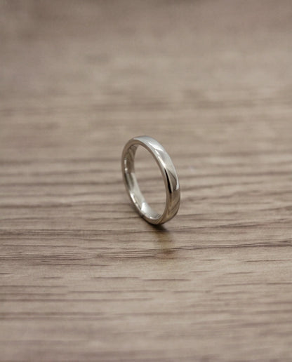 CB Design Smooth slät vigselring 3,0 mm i platina